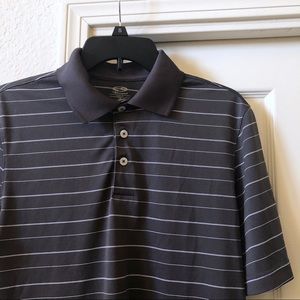 Champion C9 Mens Gray Striped Polo